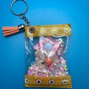 Floral Keychain with Tassel